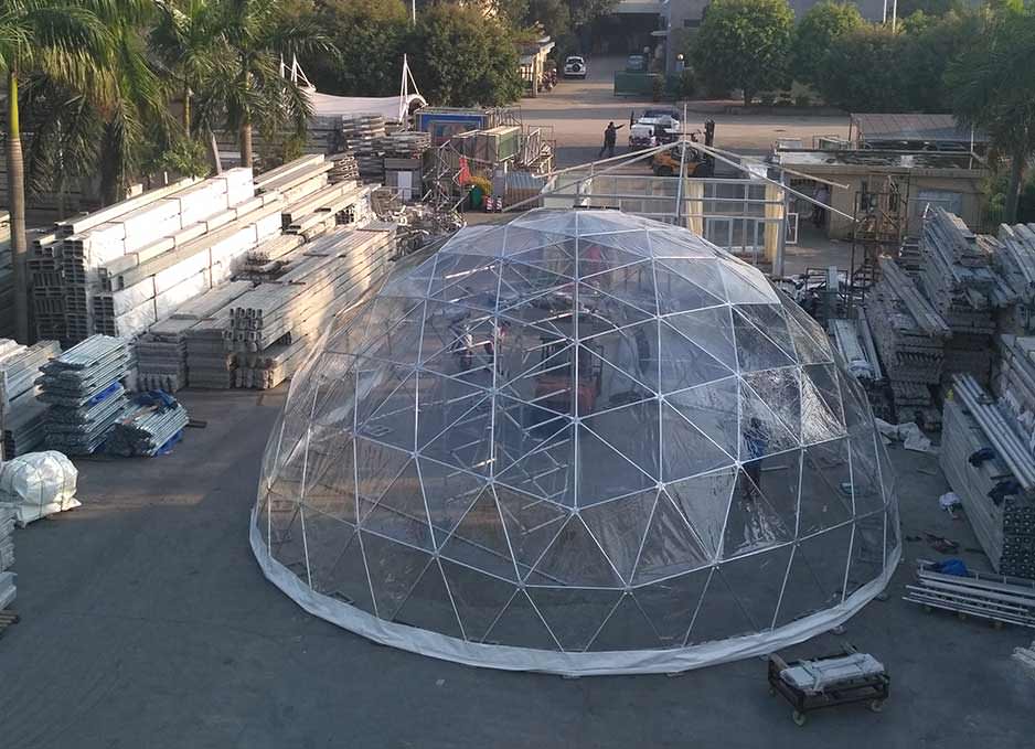 11 metre clear dome marquee